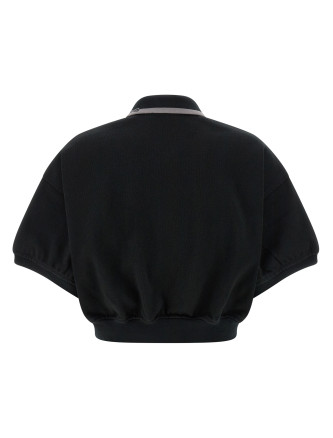 Intarsia collar polo shirt #