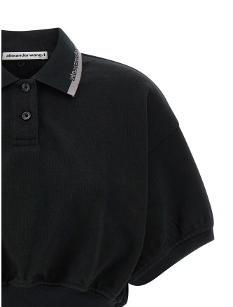 Intarsia collar polo shirt #