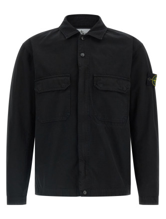 Raw cotton overshirt