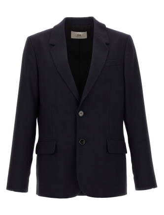 Single-breasted wool blazer
