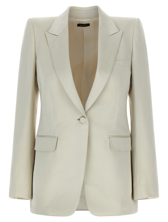 Duchesse single-breasted blazer #1