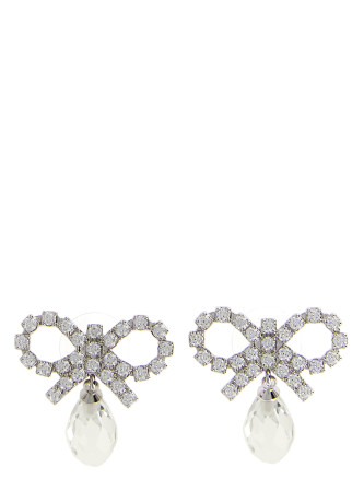 'Bow Crystal Droplet' earrings