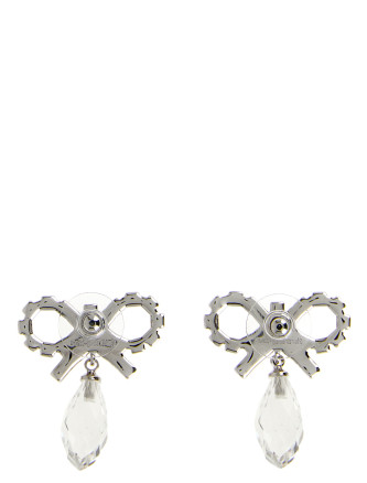 'Bow Crystal Droplet' earrings #