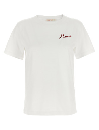 Flocked logo T-shirt