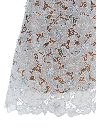 'Blue Guipure Lace Mini' dress #