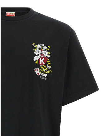 'Wild Tiger embroidered' T-shirt #