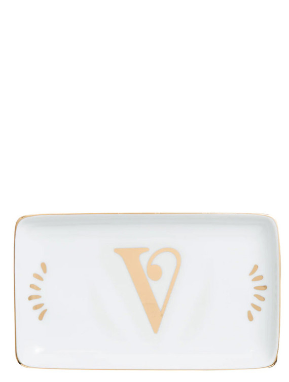Rectangular letter 'V' valet tray #1