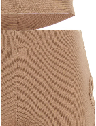 Cut out pants with lacing #