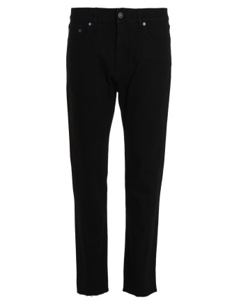 'One Wash' cotton jeans