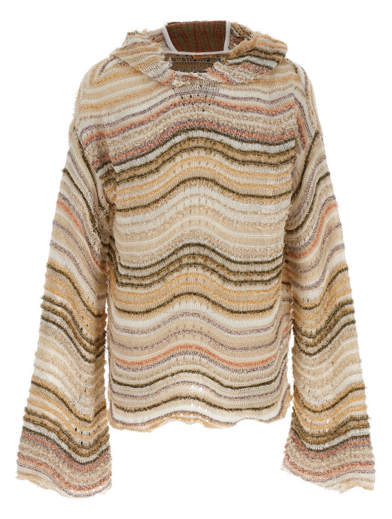 'Peacock Monster' hooded sweater #1