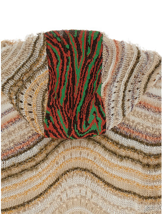 'Peacock Monster' hooded sweater #