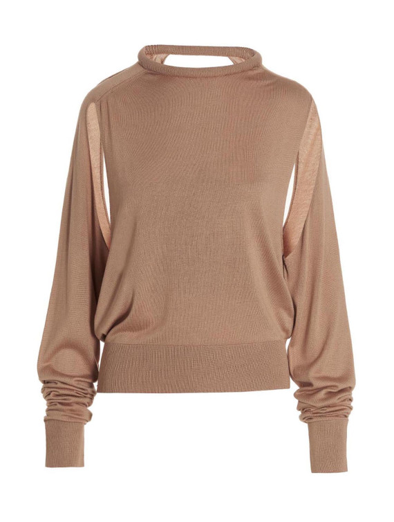 Cut out insert top sweater #1