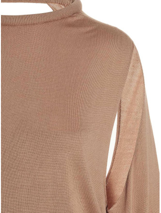 Cut out insert top sweater #
