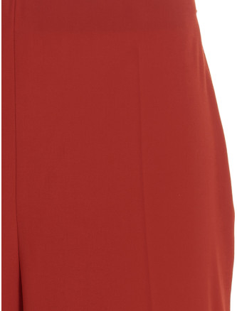 Straight pants with pleat #