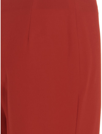 Straight pants with pleat #