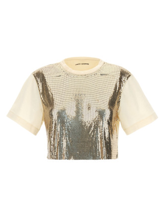 Metal sequin top