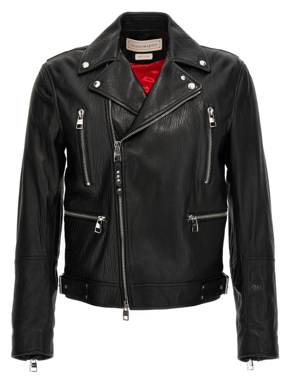 Texture leather jacket #1
