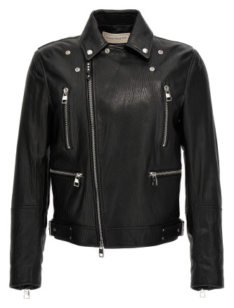 Texture leather jacket #