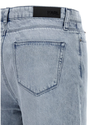 Rhinestone fringed jeans #