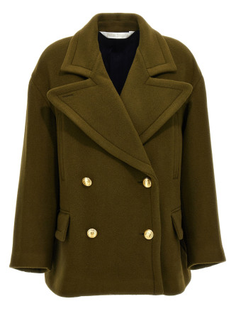 Palm embroidery coat