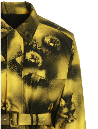 Re-Nylon printed parka #