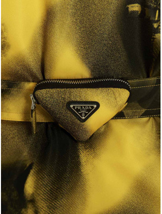 Re-Nylon printed parka #