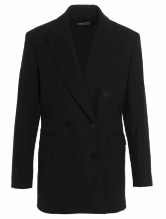 Wool double breast blazer jacket