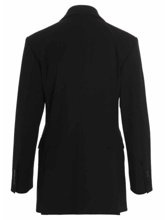 Wool double breast blazer jacket #