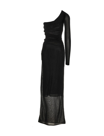 Draped long dress #