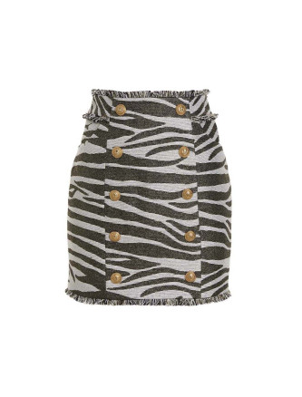 'Lurex Zebra' skirt