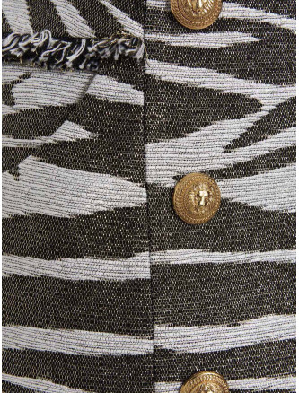 'Lurex Zebra' skirt #