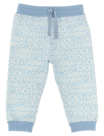 All over logo joggers