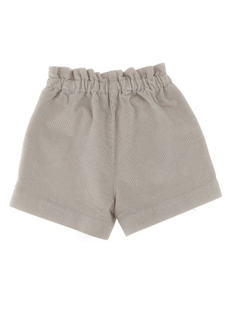 Ribbed velvet shorts #