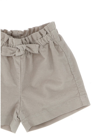 Ribbed velvet shorts #