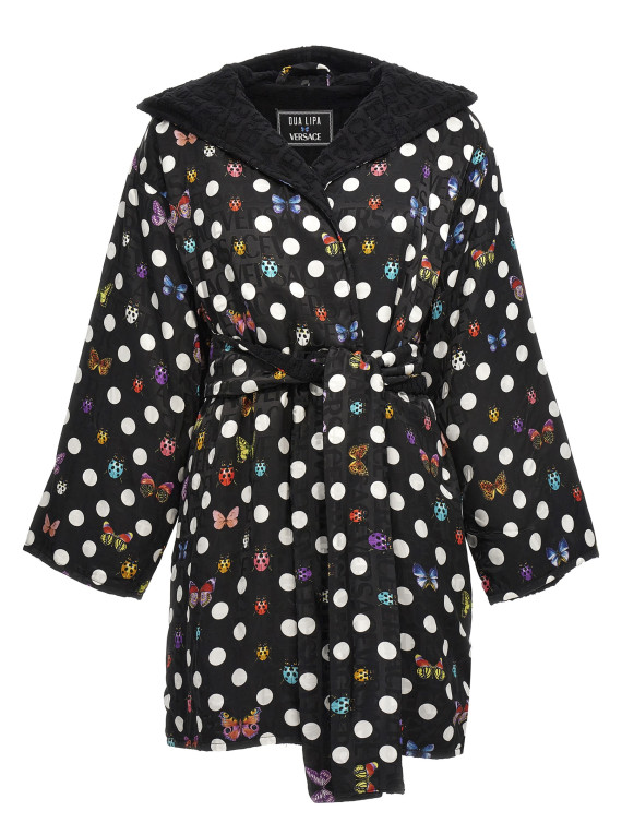 'Heritage Butterflies & Ladybugs Polka' bathrobe #1