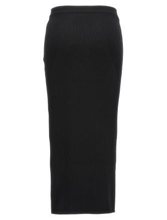 Ribbed midi skirt #