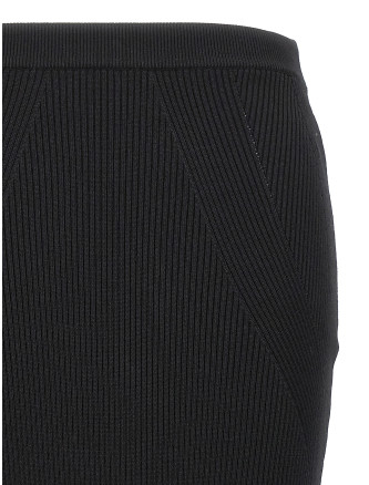 Ribbed midi skirt #