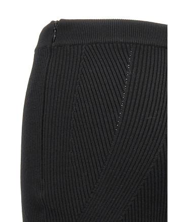 Ribbed midi skirt #