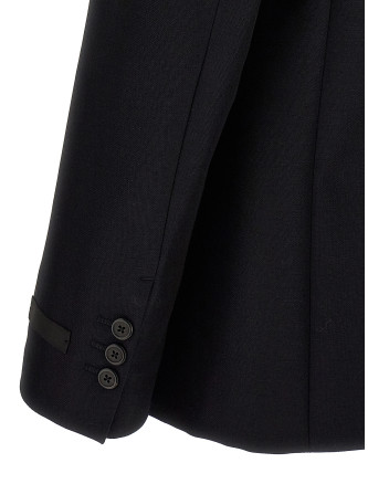 Removable collar single-breasted blazer #