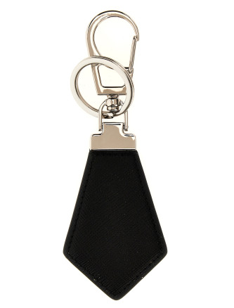 Saffiano logo keyring #
