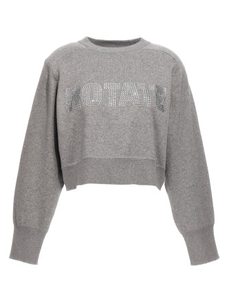 'Firm Knit Cropped' sweater