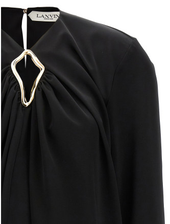 Metallic detail blouse #