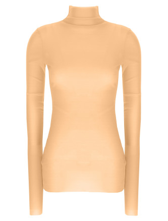 Silk turtleneck top