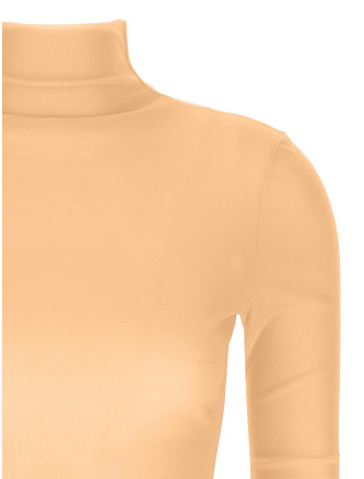 Silk turtleneck top #