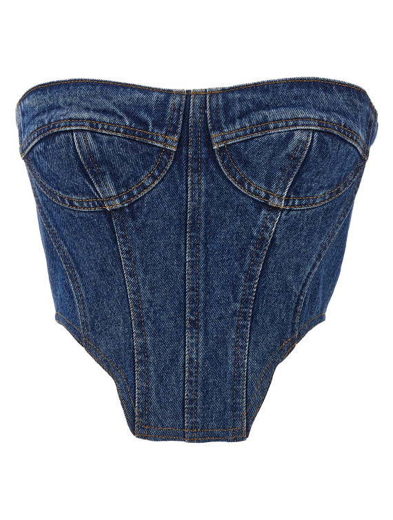Denim bustier top #1