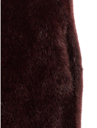 Extra long faux fur vest #
