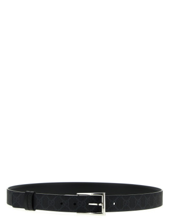 Rectangular buckle reversible belt #