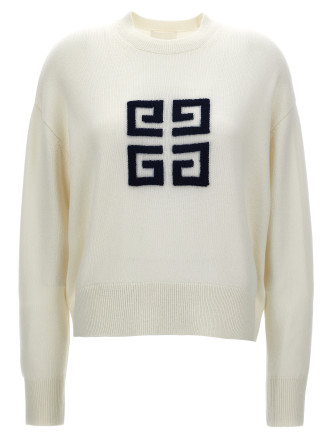 Flocked logo sweater