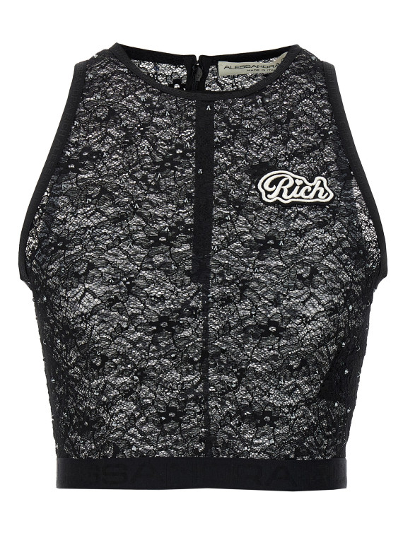 Rhinestone lace top #1