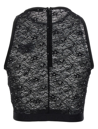 Rhinestone lace top #